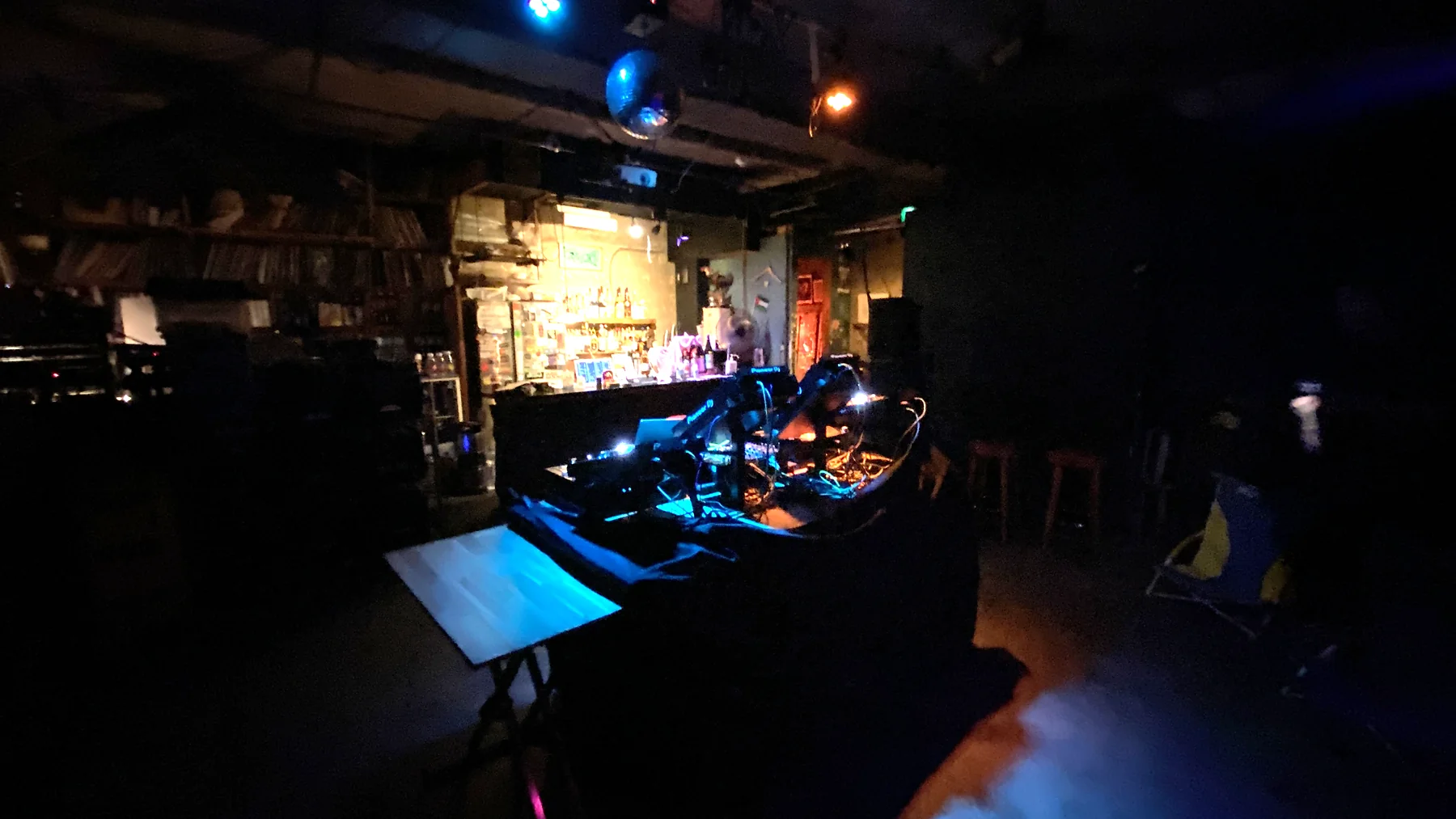 Audio and visual production controls at a live event