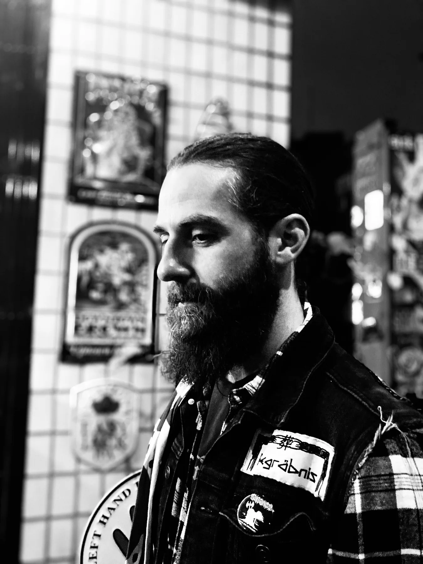 Black and white portrait of Matt Ketchum, founder of MKUltraman